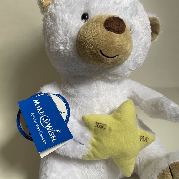 Hallmark “Make-A-Wish” Recordable Plush Bear - Picture 3 of 13